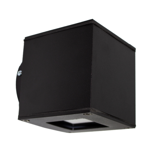 Aplique unidireccional 1xGU10 aluminio negro